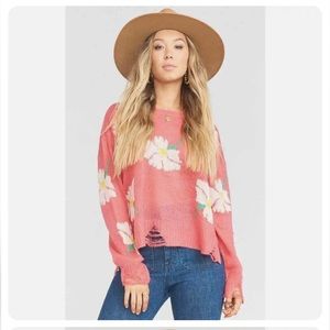 SHOW ME YOUR MUMU
SECO LOVEY FLORAL KNIT SWEATER